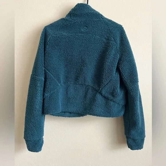 Lululemon oversized quarter zip sherpa, Jasper green, size XS/S - Picture 2 of 3